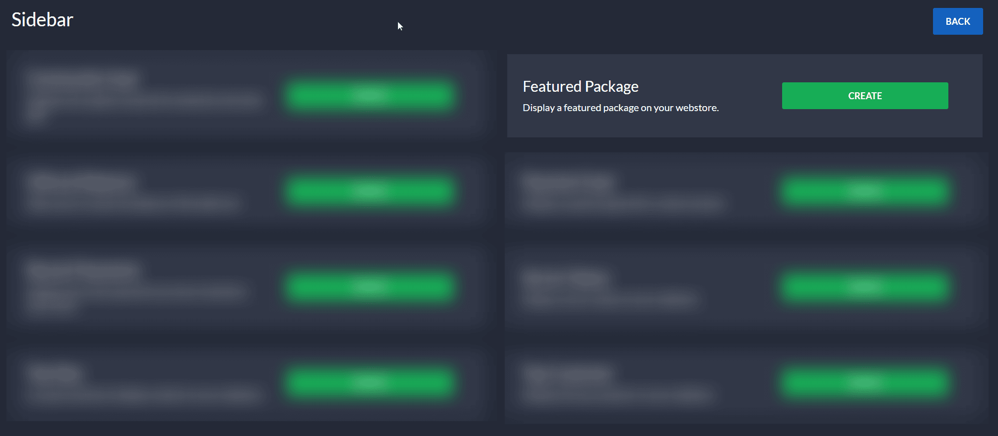 Create a featured package